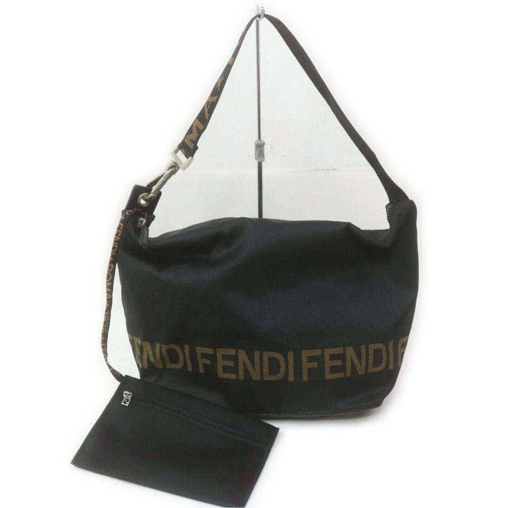Fendi Vintage 1925 Roma Shoulder Bag Canvas Nylon